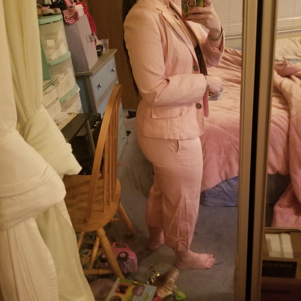 Baby Pink Pants Suit - Picture 5 of 11